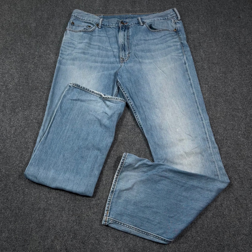 Banana Republic Boot Cut Jeans Mens‎ 38x36 Light Wash Denim Blue Whisker Cowboy